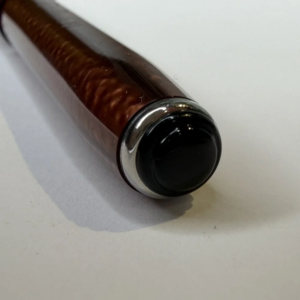 50s Esterbrook Copper Pearl & Chrome Fountain Pen W Lever 2556 Fine Firm Nib EUC